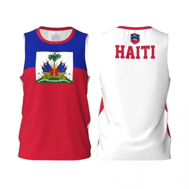 New Arrival 3D Printed Haiti Tank Top For Men Trendy 2025 Short Sleeves Tops Summer Streetwear T-shirt Oversized Tee Shirts