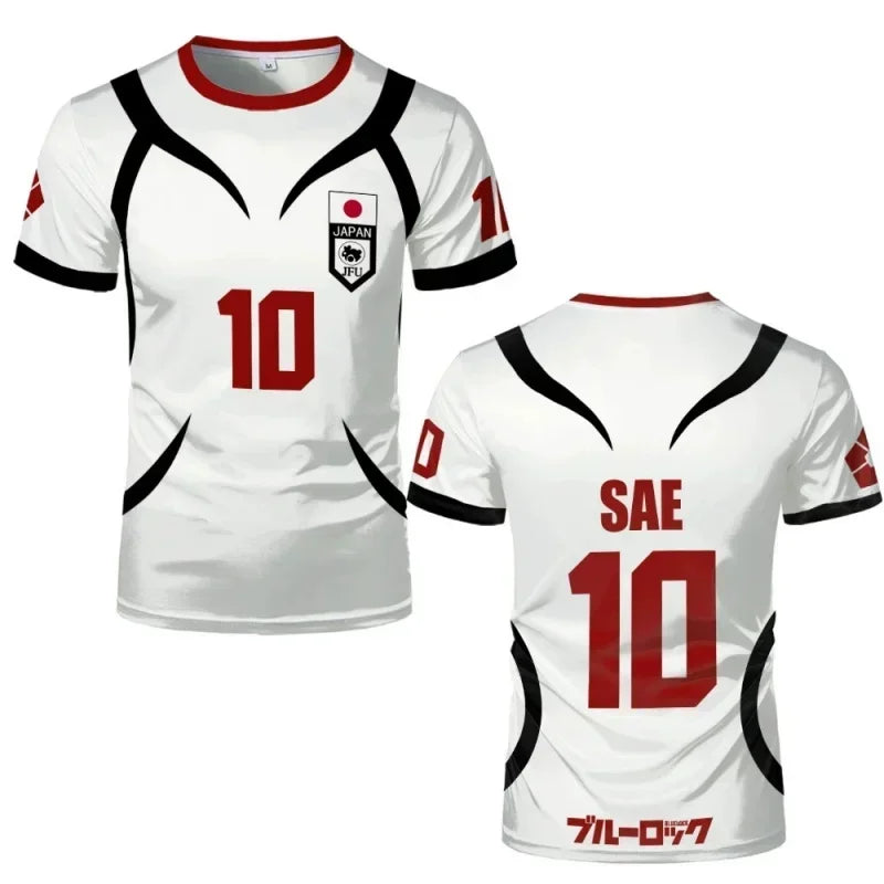 Maillot Anime Sae Itoshi - Blue Lock Jersey #10 Impression 3D 2026