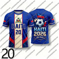 2026 Haiti Fans Sports T-Shirt Football Jersey Design Men Women Kids Hiking Top Daily Running Quick Dry Shirt Number Print