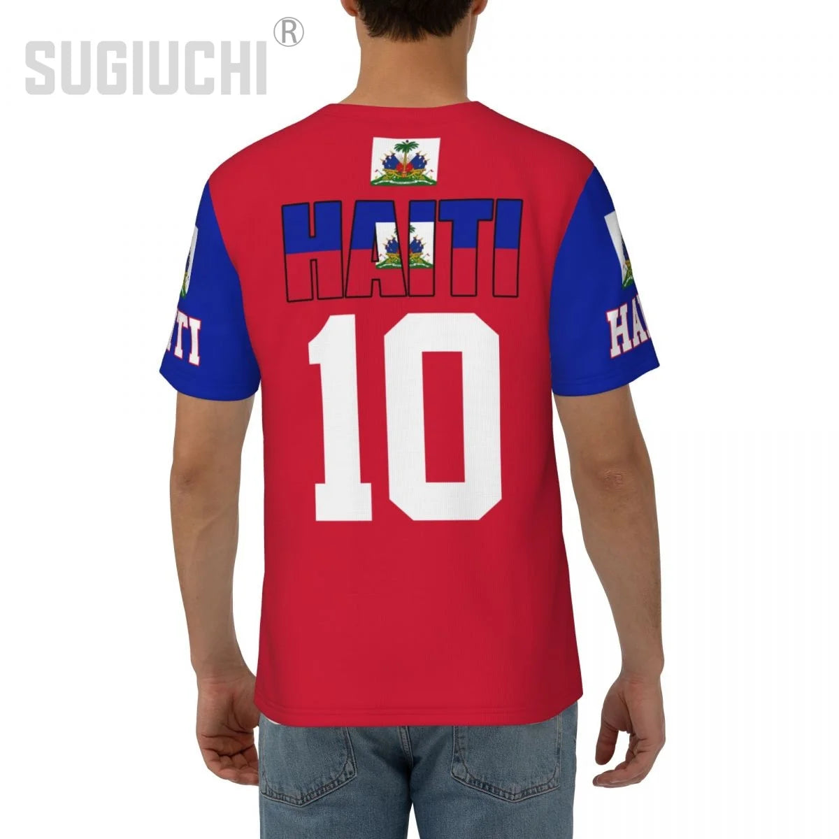 Unisex Nation T-shirt Haiti Flag Haitian T-shirts For Men Women Soccer Football Fans Gifts Custom clothes tee