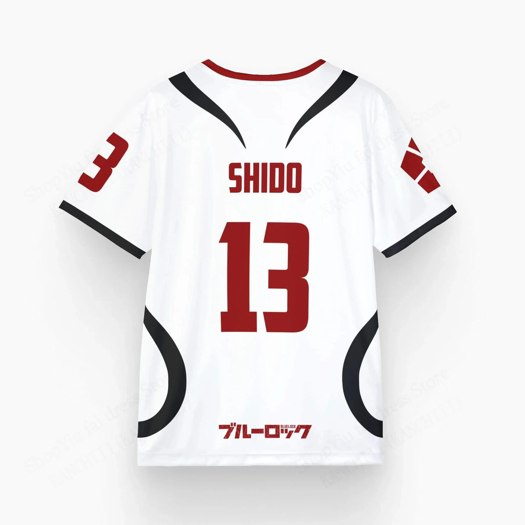 Mens Anime Jersey Blue Lock Sae Itoshi Role Playing 3d Print T-shirt Men Women Fashion Oversized Short Sleeve T shirt Breathable