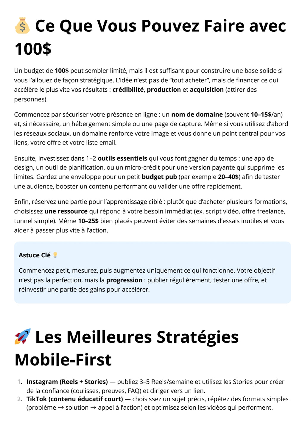 Marketing digital pour les débutants