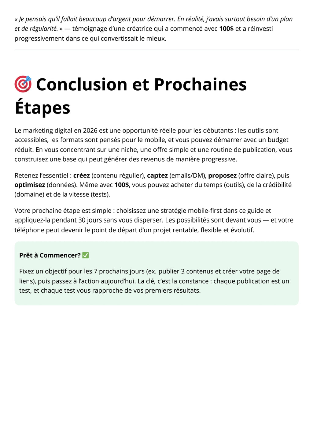 Marketing digital pour les débutants